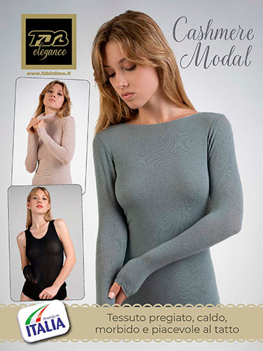 Spalla larga in caldo cashmere modal